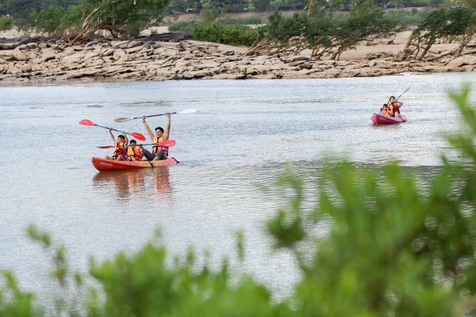 Kayaking On The Mekong River