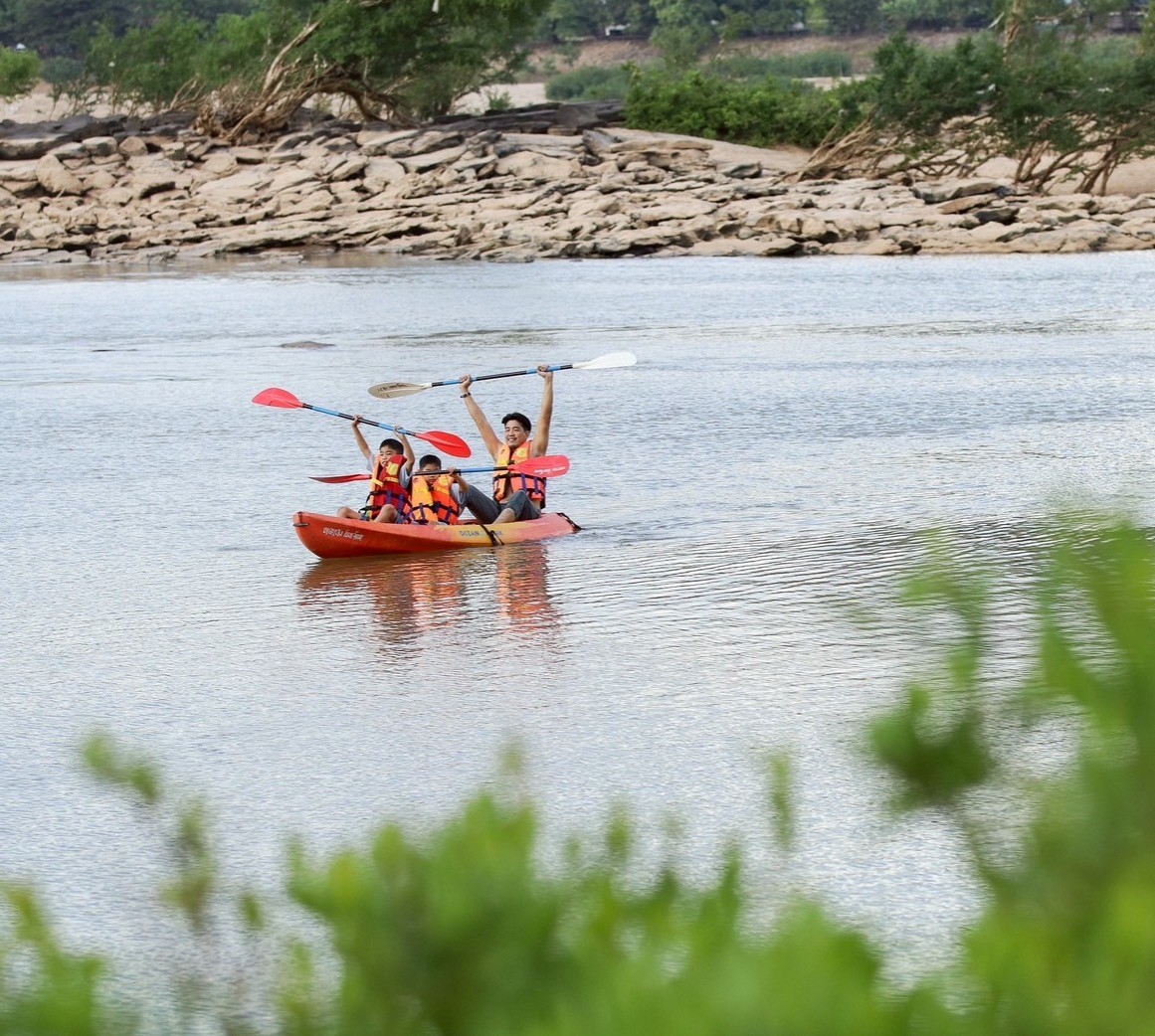Kayaking On The Mekong River
